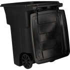 Toter 96 Gal. Black Outdoor Trash Can With Attached Lid and Wheels Image 5