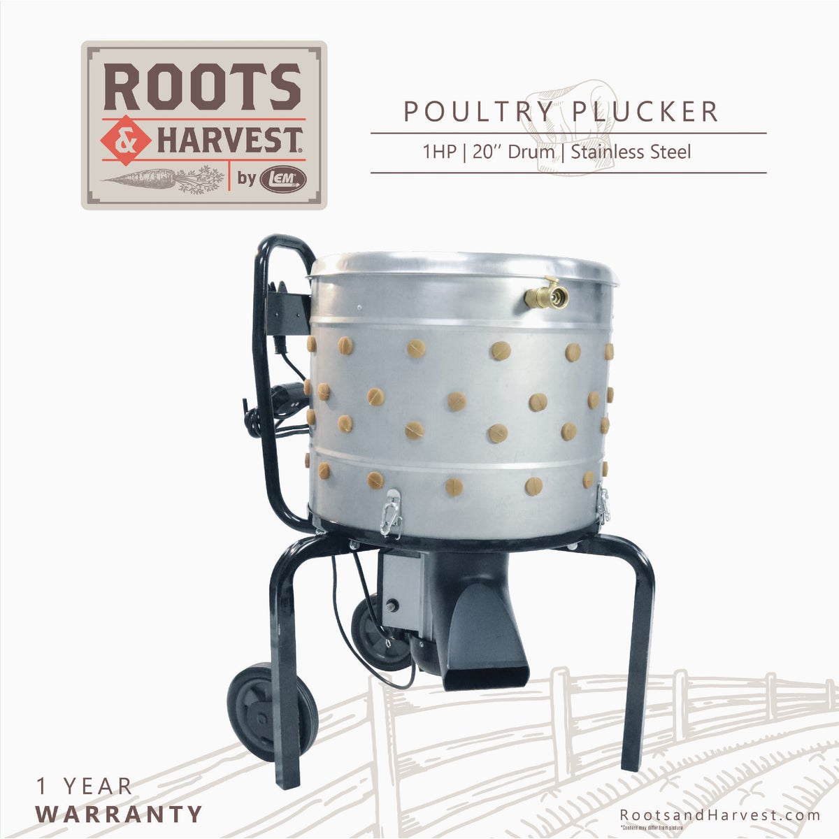 Roots & Harvest Poultry Plucker Image 2