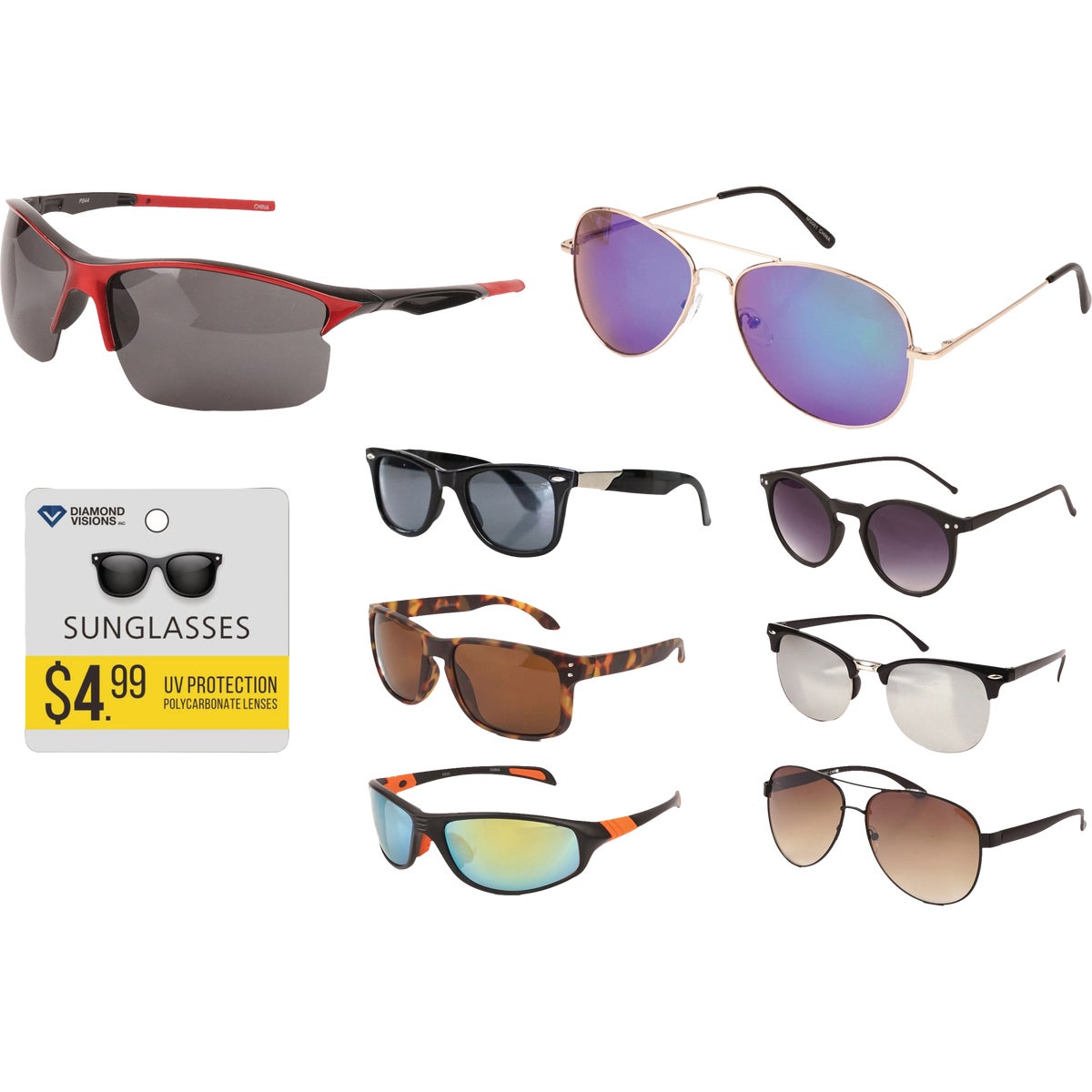Diamond Visions Assorted Fashion Sunglasses Image 1