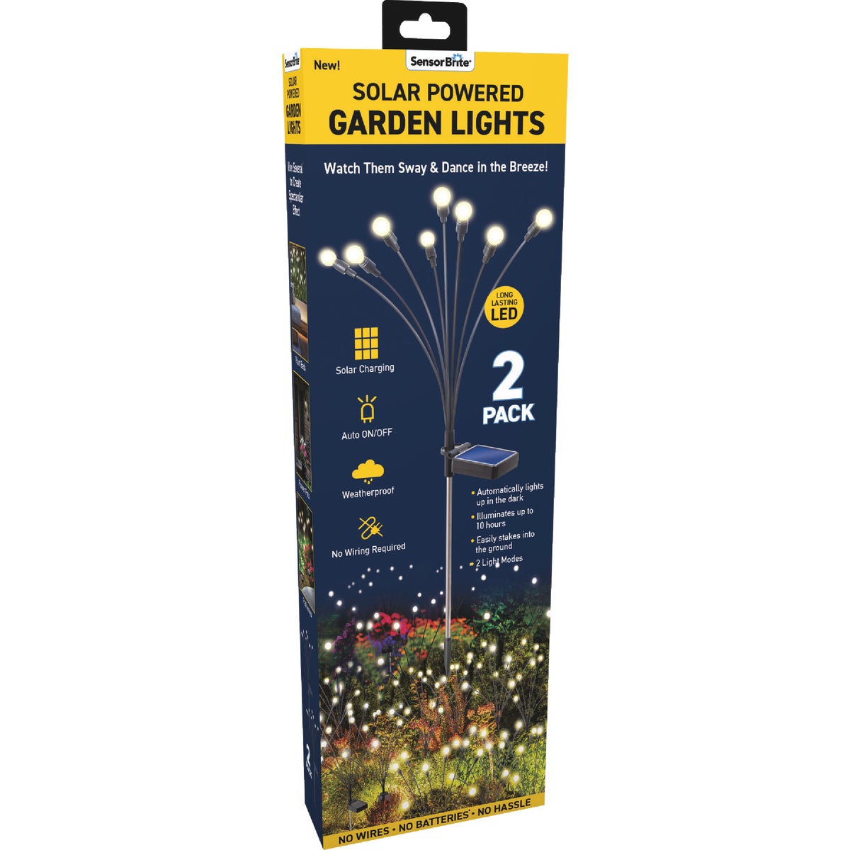 Sensor Brite Solar Garden Stake Lights (2-Pack)