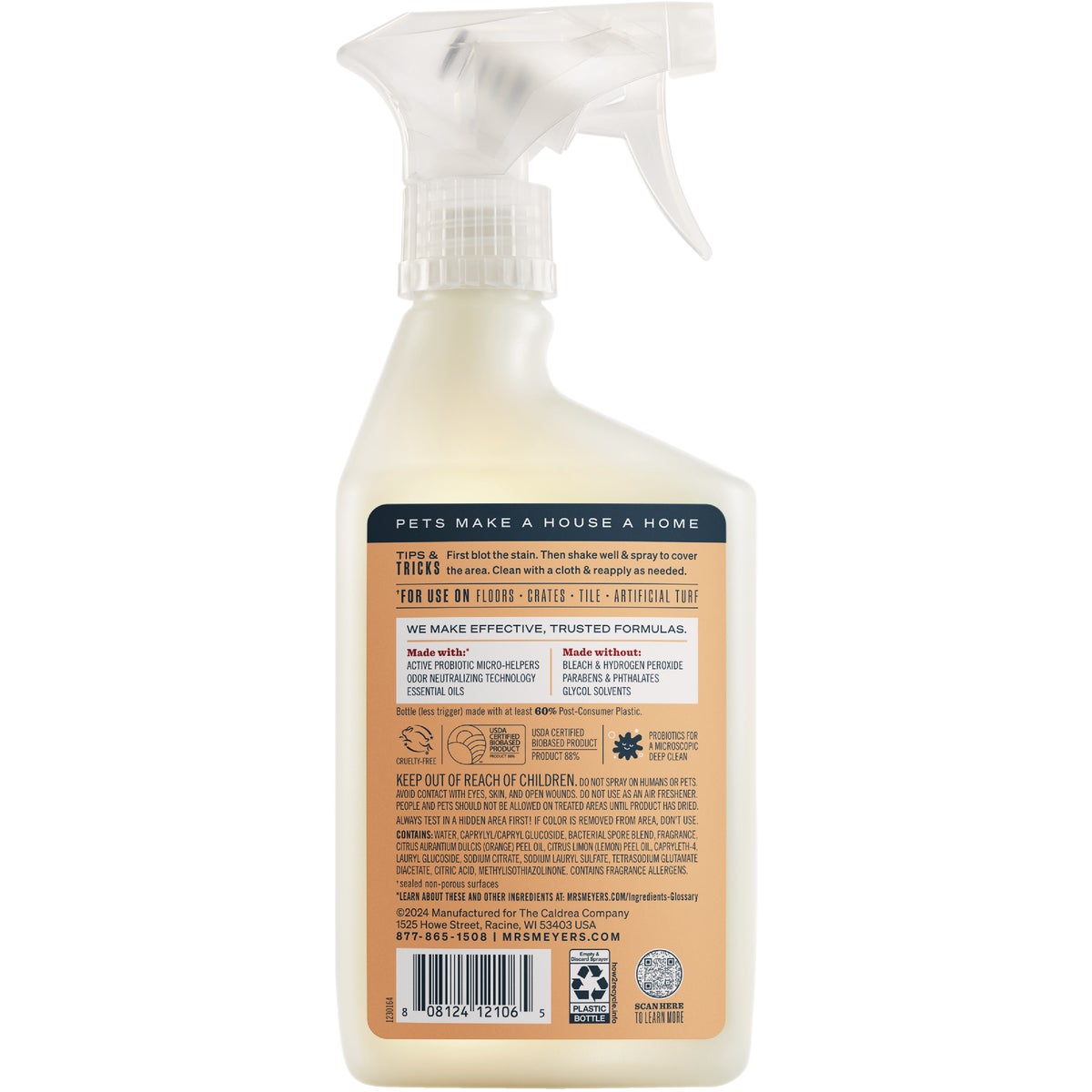 Mrs. Meyer's Clean Day 16 Oz. Orange Blossom Pet Multi-Surface Cleaner Image 2