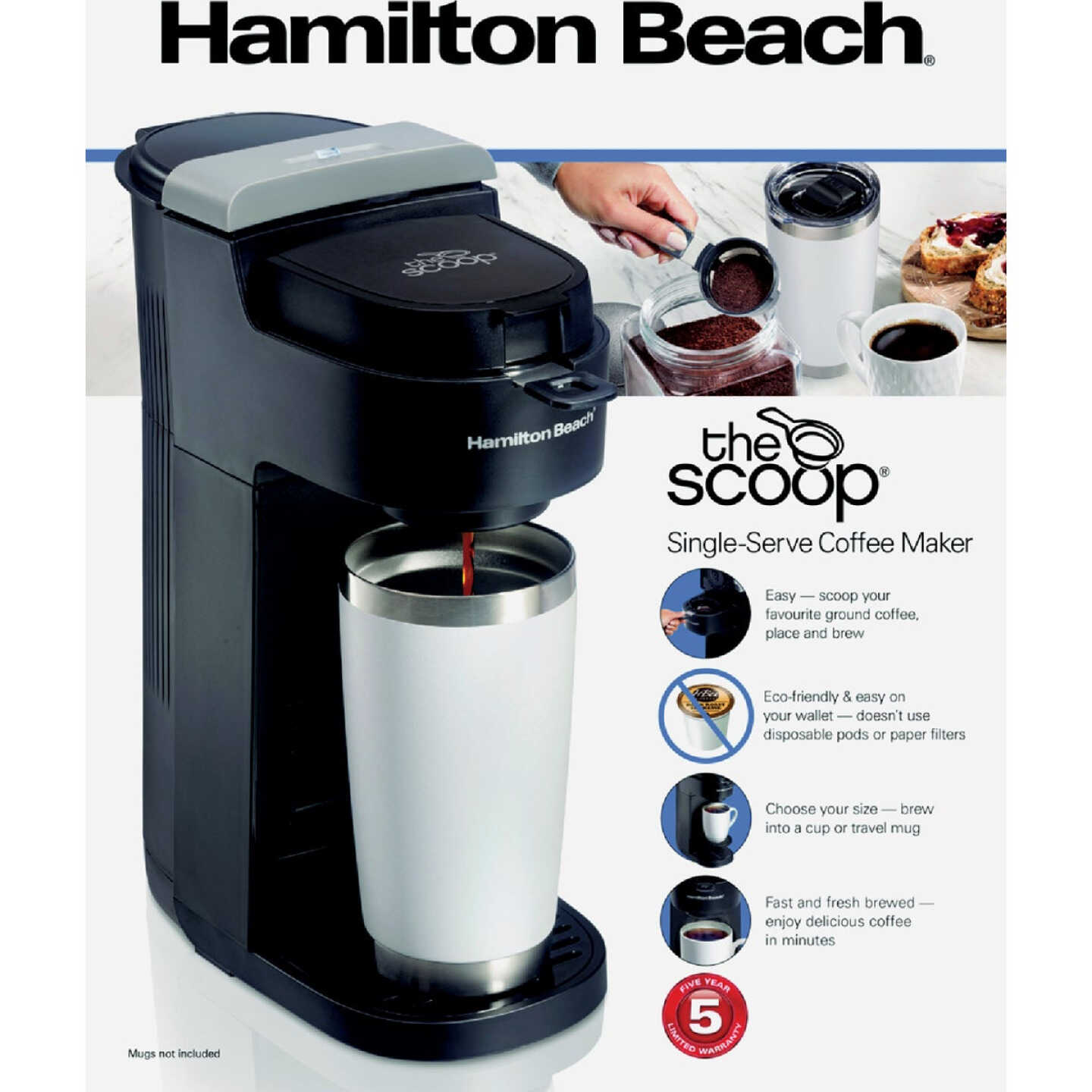 Hamilton Beach The Scoop Single-Serve Coffee Maker Image 3