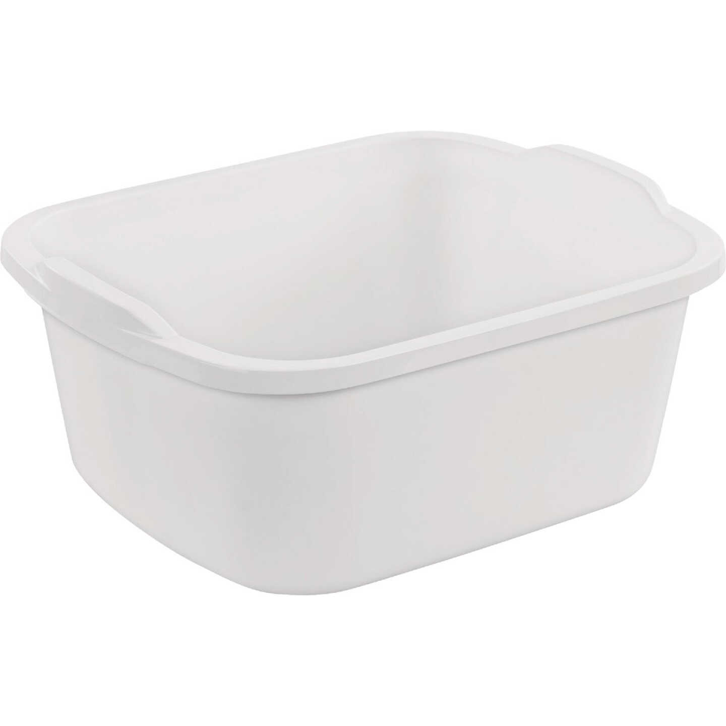 Sterilite 18 Qt. White Dishpan Image 1