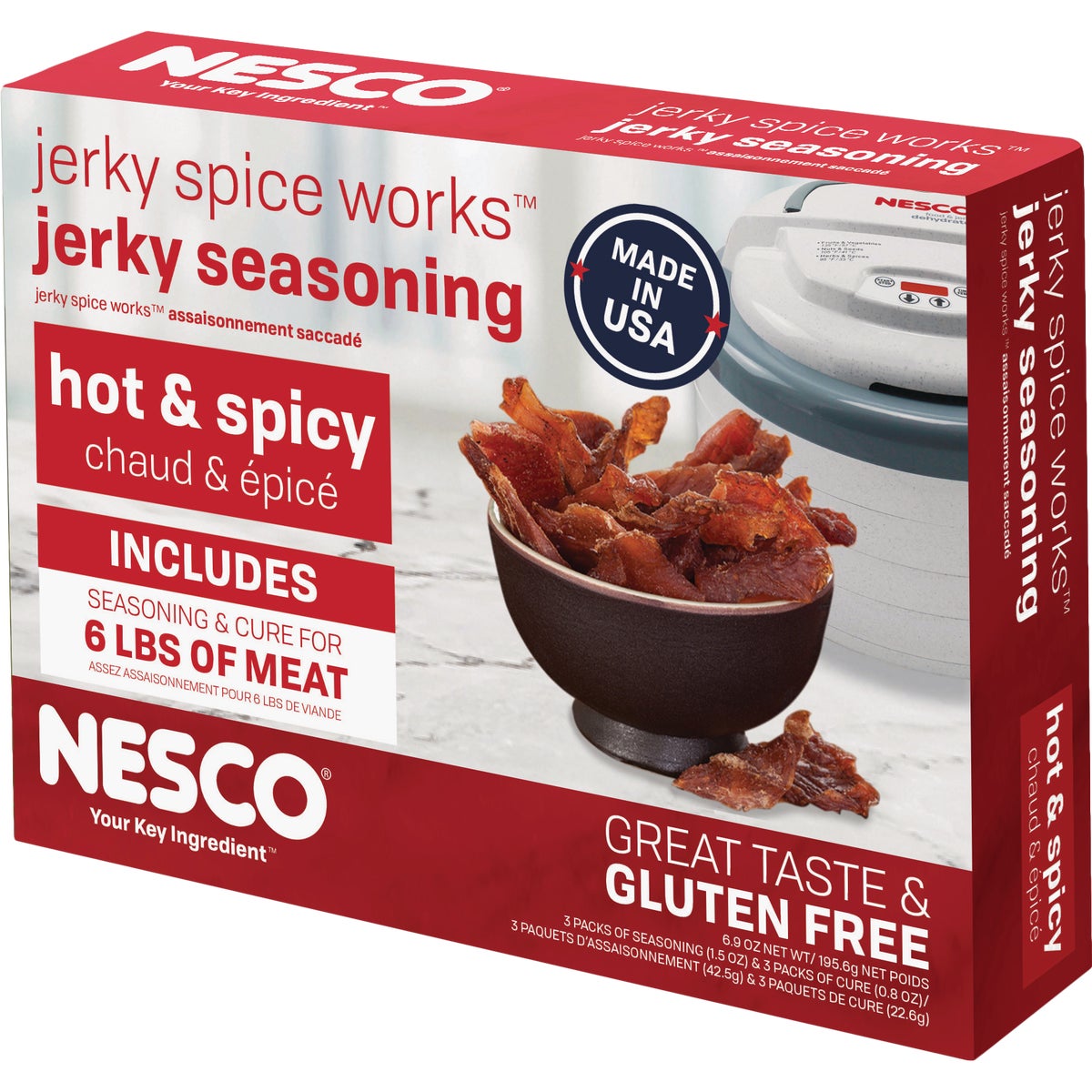 Nesco Hot & Spicy Jerky Seasoning, 6 Lb. Yield Image 4