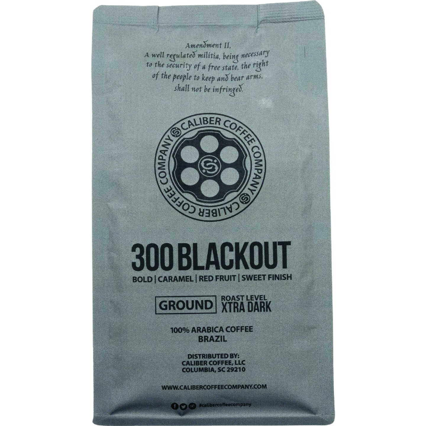 Caliber Coffee 300 Blackout Ground Extra Dark Roast, 12 Oz. Bag Image 1