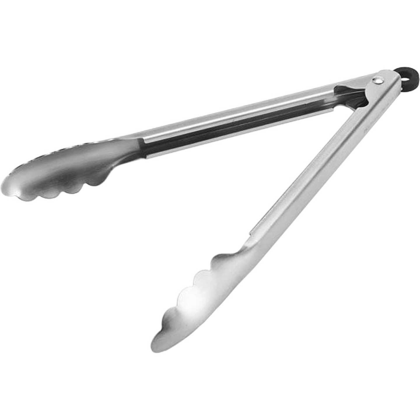 KitchenAid 13 In. Gourmet Stainless Steel Utility Locking Tongs Image 1