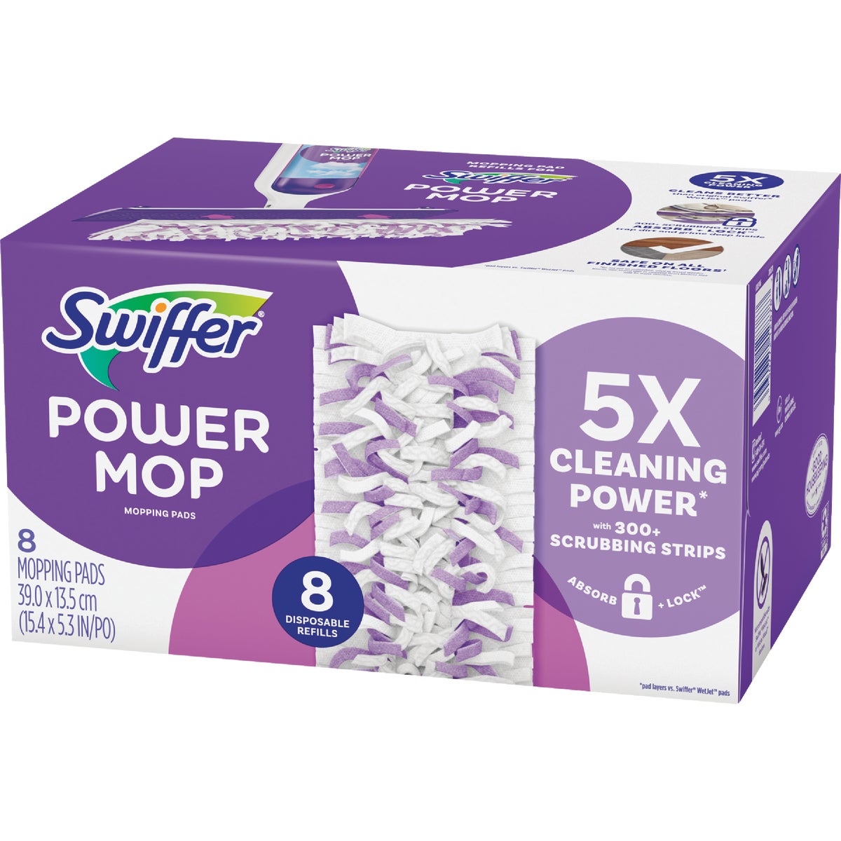 Swiffer PowerMop Multi-Surface Mopping Pad Refill (8-Count) Image 2