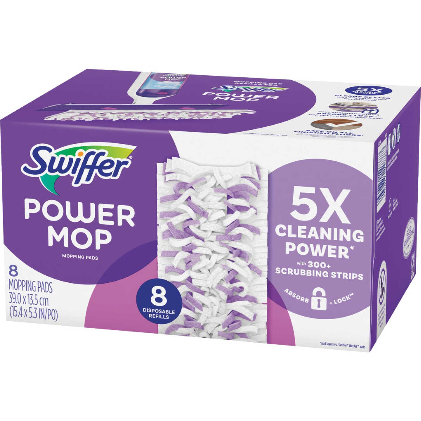 Swiffer PowerMop Multi-Surface Mopping Pad Refill (8-Count) Image 2