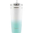 Ice Shaker 26 Oz. Mint/White Ombre Flex Bottle Image 1