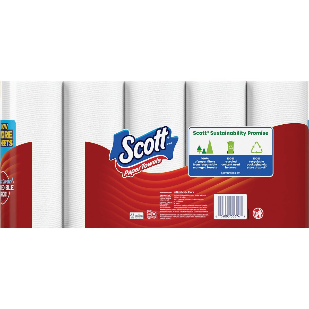 Scott Choose-A-Sheet Paper Towels (15 Double Rolls) Image 3