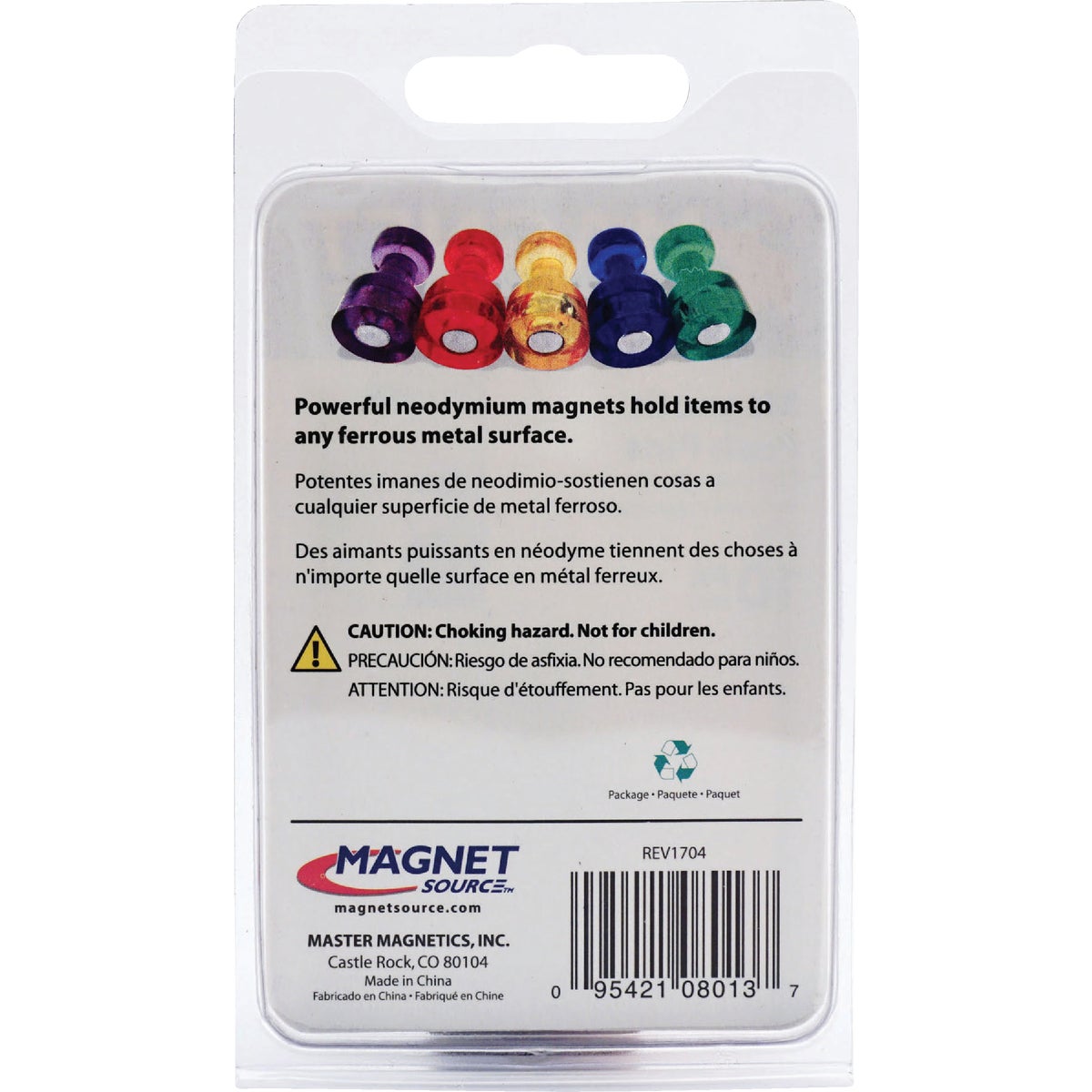 MagnetSource Neodymium Magnetic Push Pins (10-Pack) Image 8