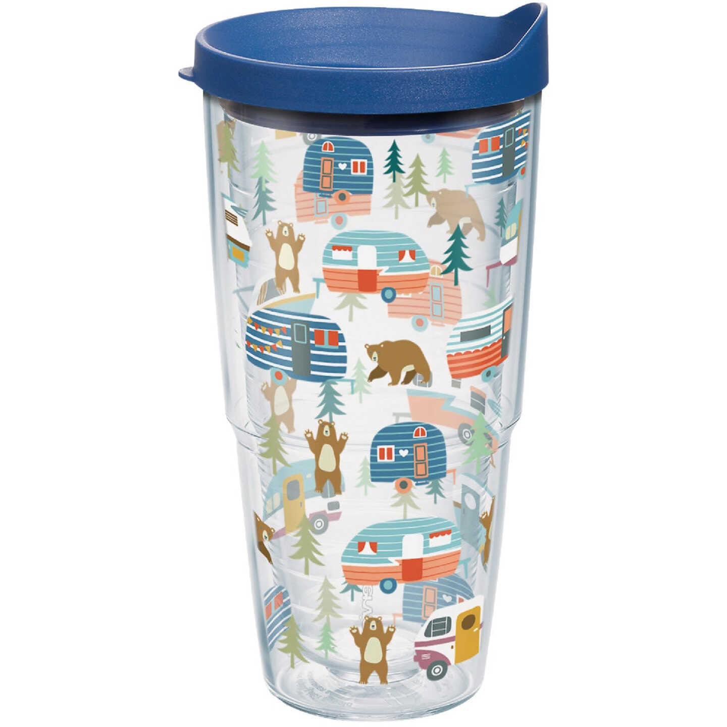Tervis Trailer Bears Wrap 24 Oz. BPA Free Insulated Tumbler with Travel Lid Image 1