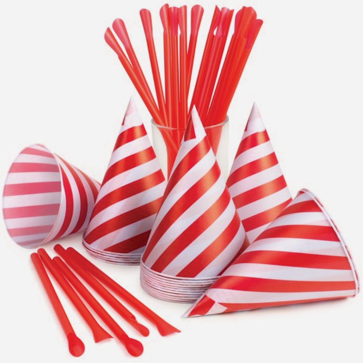 Nostalgia Snow Cone Cups and Straws (20-Count) Image 2