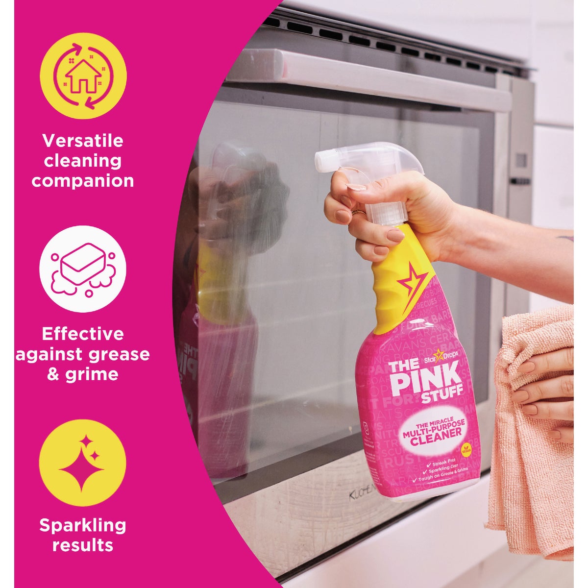 The Pink Stuff 25.4 Oz. Miracle Multi-Purpose Spray Cleaner Image 2