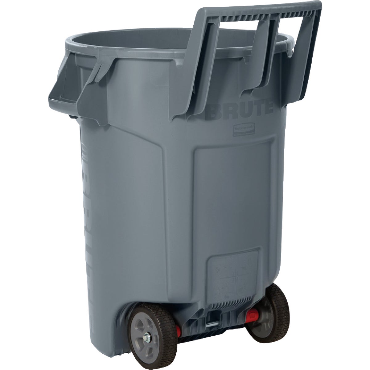 Rubbermaid Commercial Brute 32 Gal. Gray Vented Wheeled Trash Container Image 5