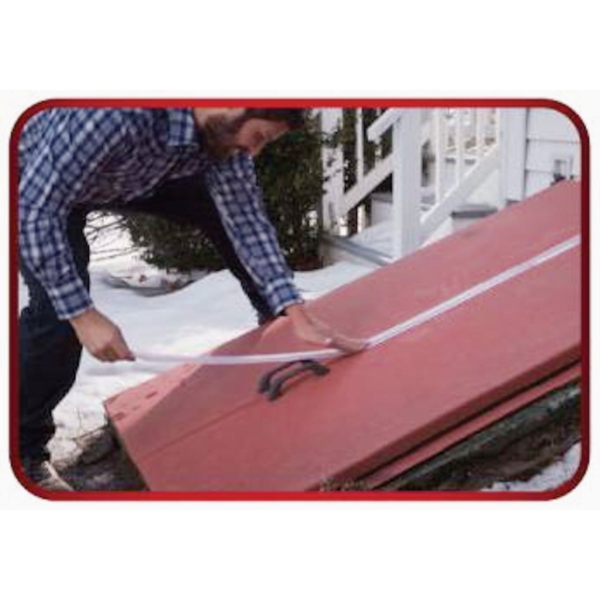 Flex Seal 2 In. x 16 Ft. Clear Draft and Insulation Seal Tape Image 2