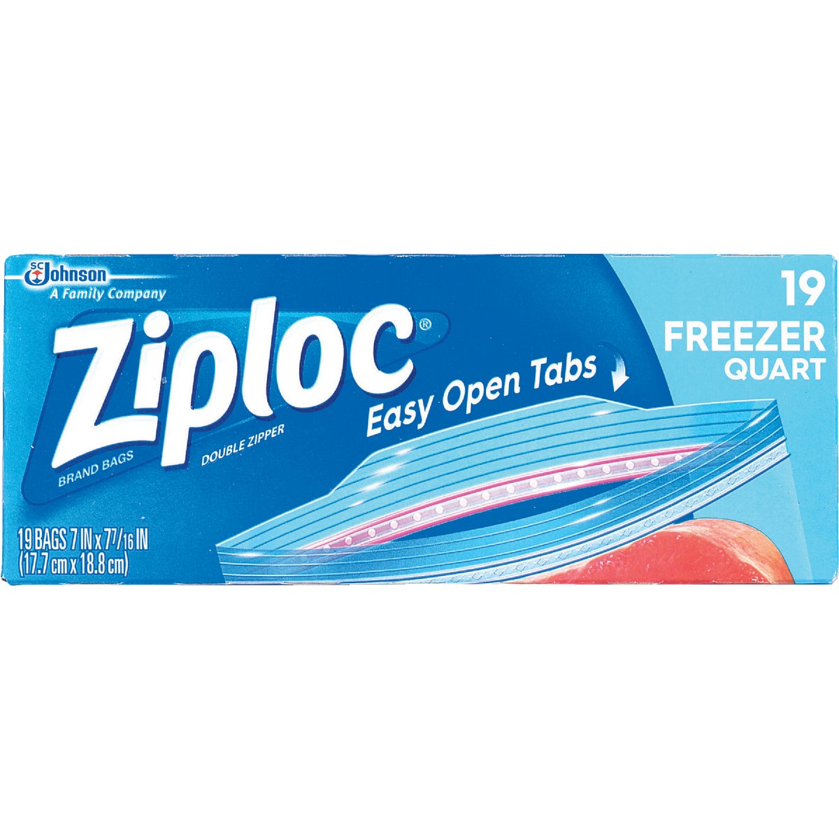 Ziploc 1 Qt. Double Zipper Freezer Bag (24-Count)