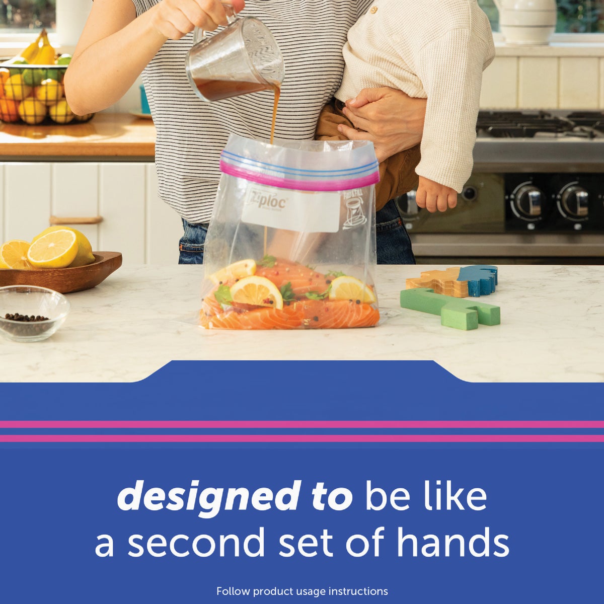 Ziploc 1 Qt. Double Zipper Food Storage Bag (29-Count) Image 2