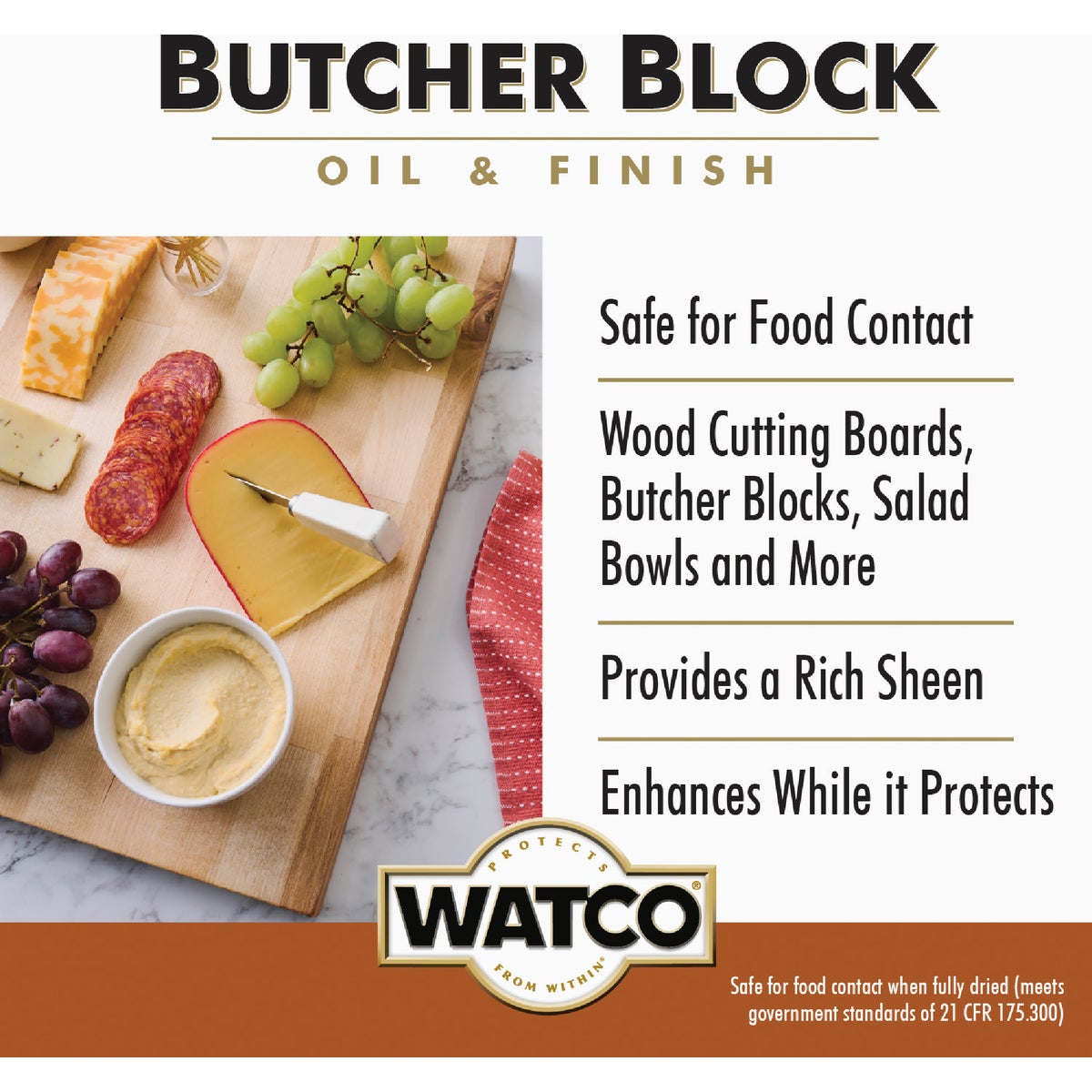 Watco 16 Oz. Butcher Block Oil & Finish Image 2