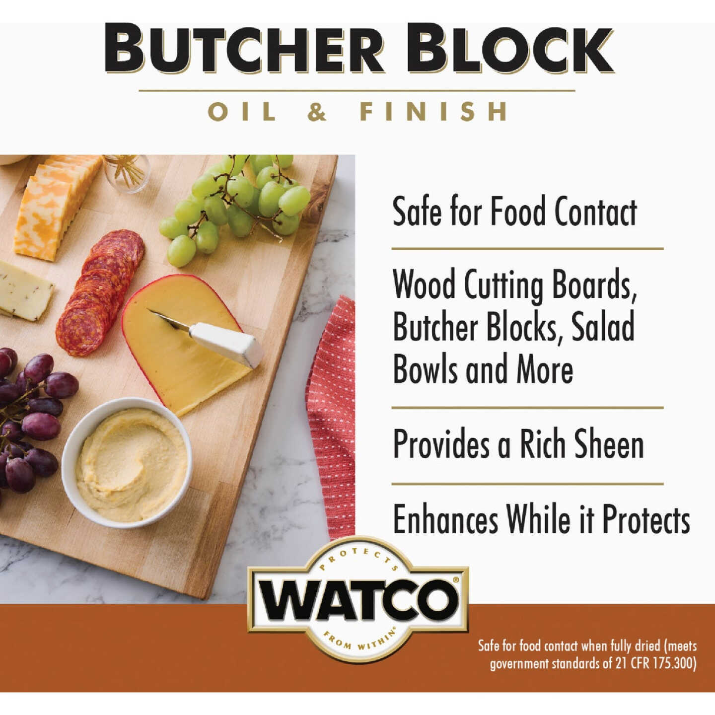 Watco 16 Oz. Butcher Block Oil & Finish Image 2