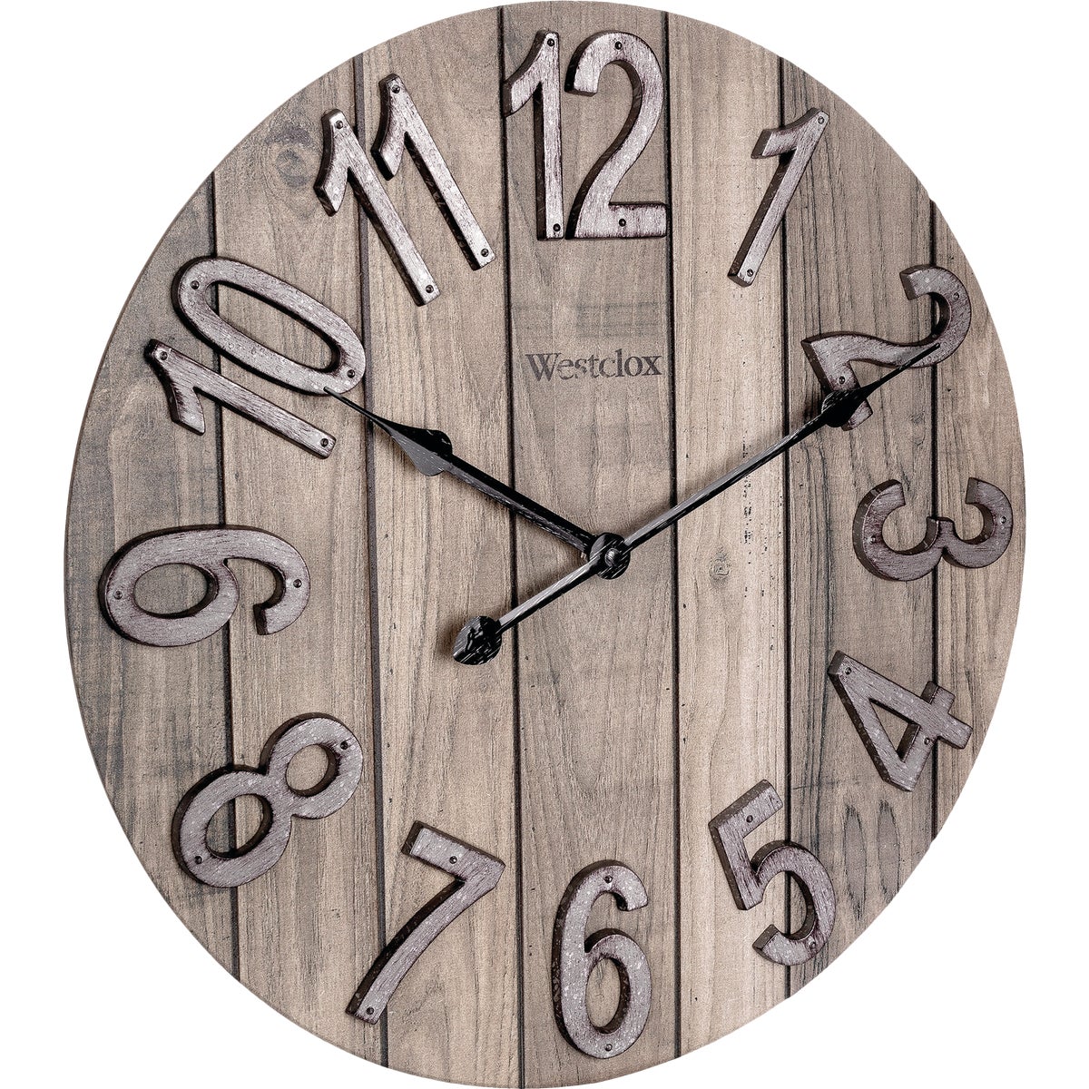 Westclox 15.5 In. Wood Grain Wall Clock Image 4