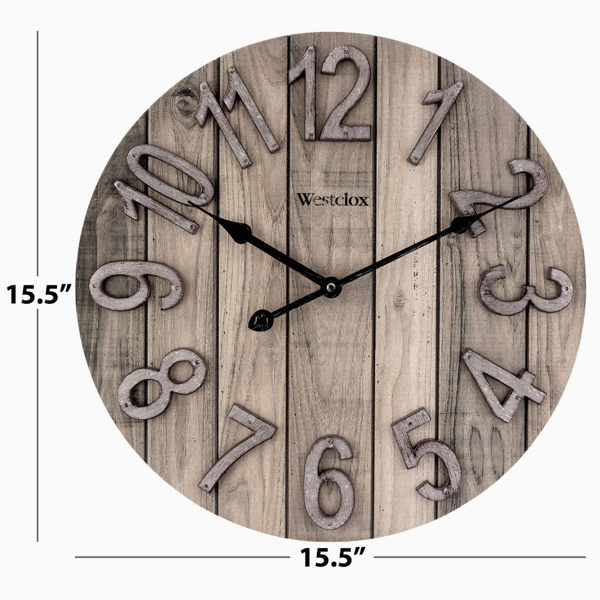 Westclox 15.5 In. Wood Grain Wall Clock Image 3