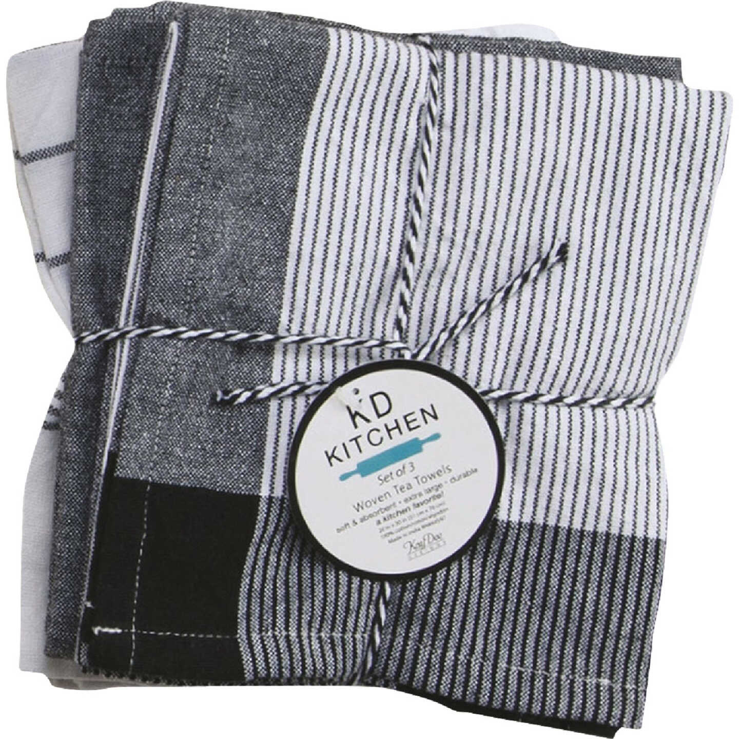 Kay Dee Designs Onyx Tea Towel (3-Pack) Image 1