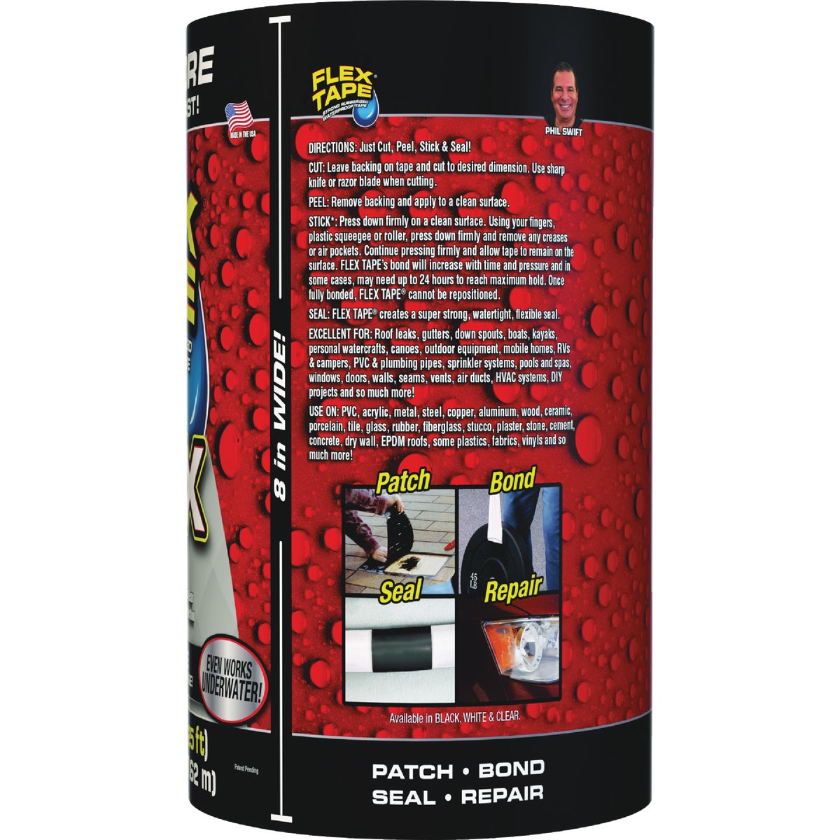 Flex Tape MAX 8 In. x 25 Ft. Duct Tape Image 4