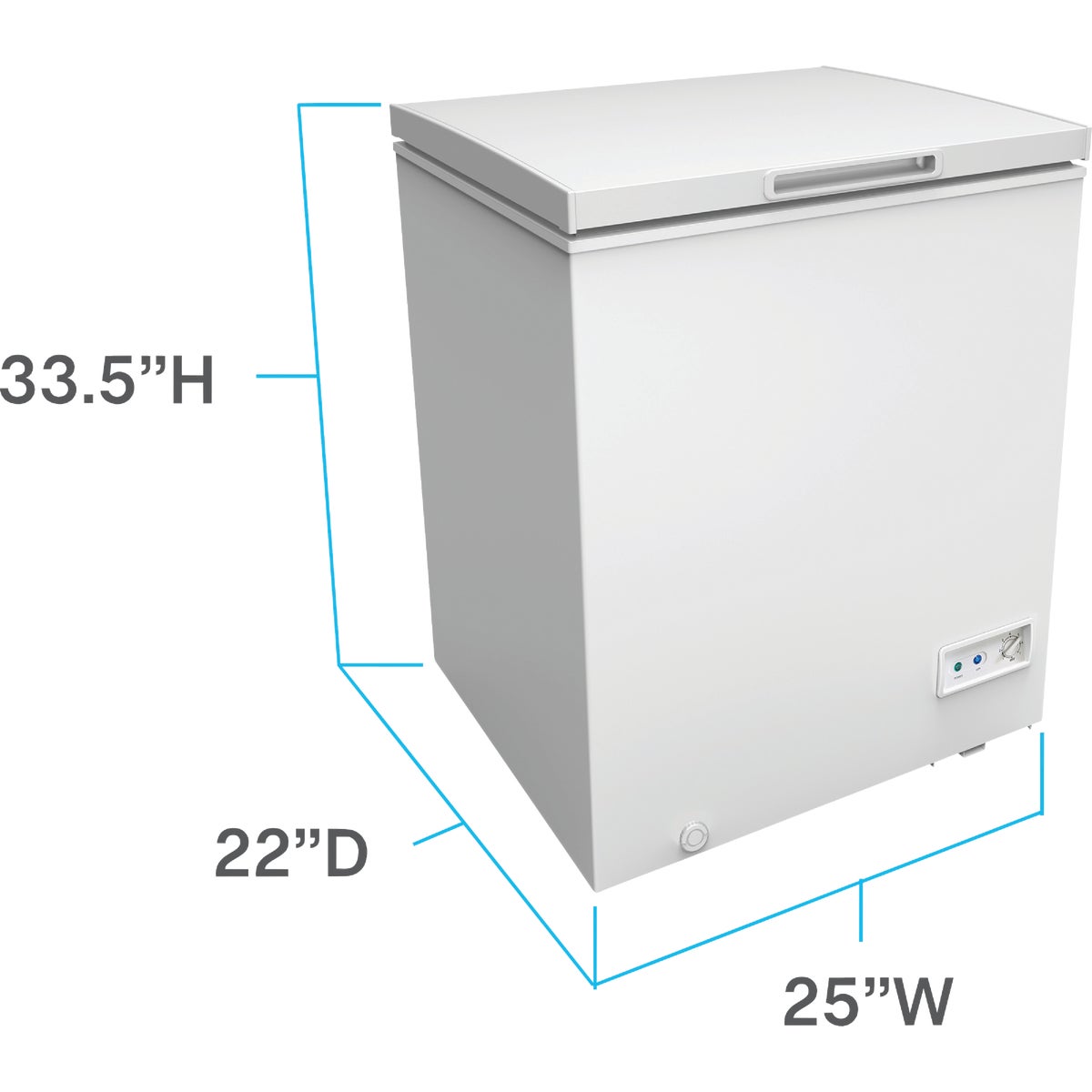 Avanti 5.0 Cu. Ft. Garage Ready White Chest Freezer Image 2