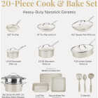 Gotham Steel Natural Collection Cookware/Bakeware Set (20-Piece) Image 2