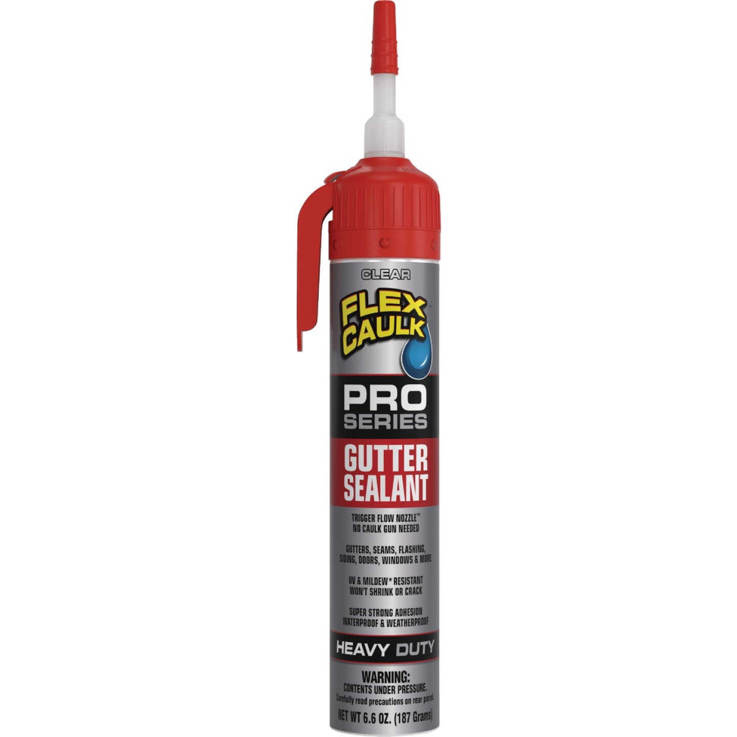 Flex Seal Flex Caulk 6.6 Oz. Pro Series Gutter Sealant, Clear Image 1