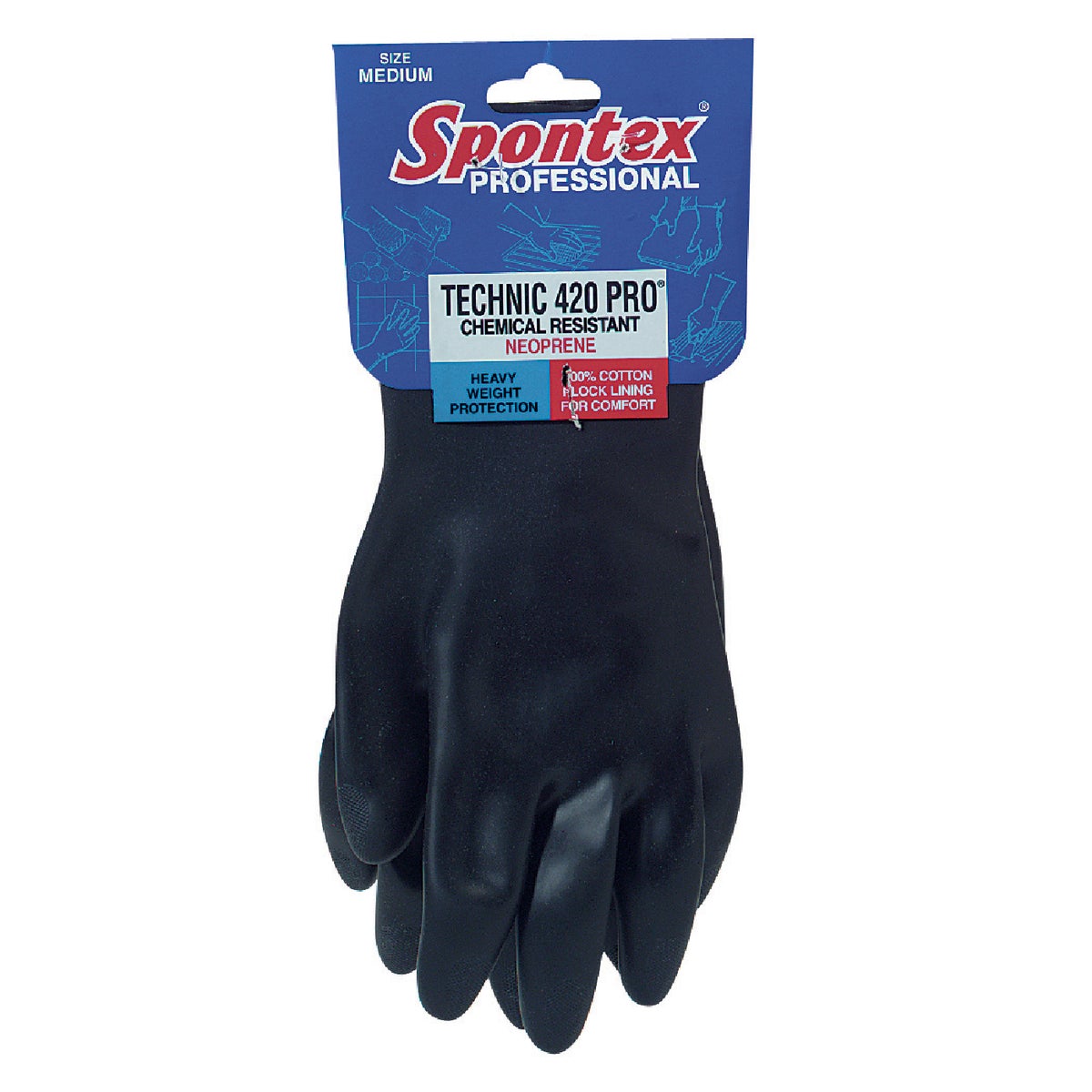 Spontex Technic 420 Pro XL Neoprene Rubber Glove