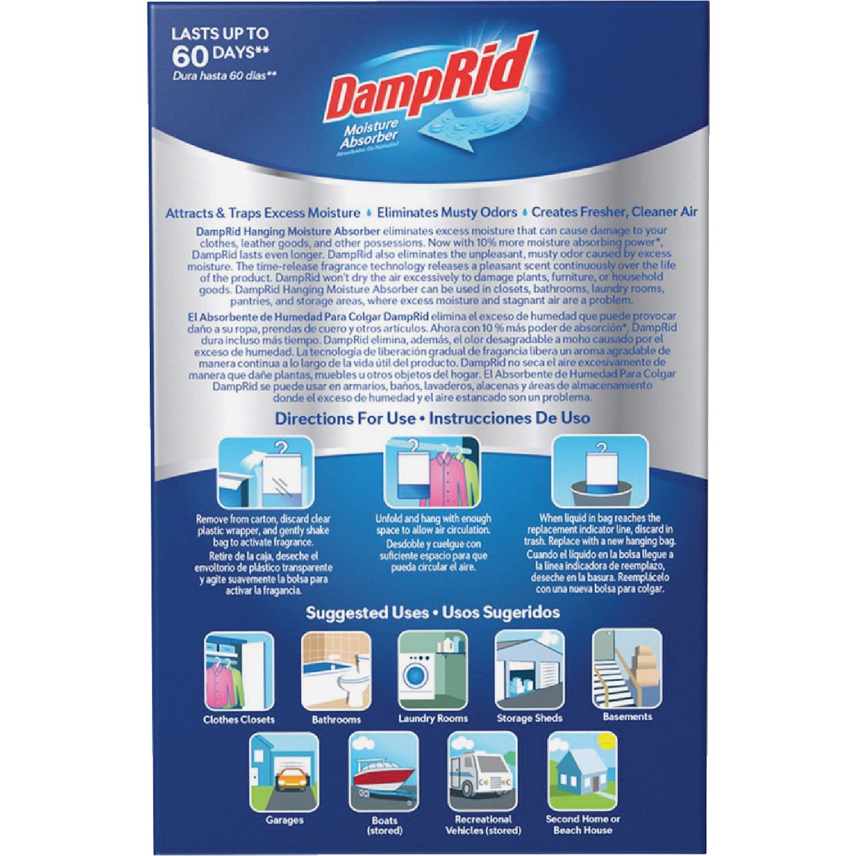 DampRid 15.4 Oz. Fresh Scent Moisture Absorber Hanging Bag (3-Ct.) Image 5