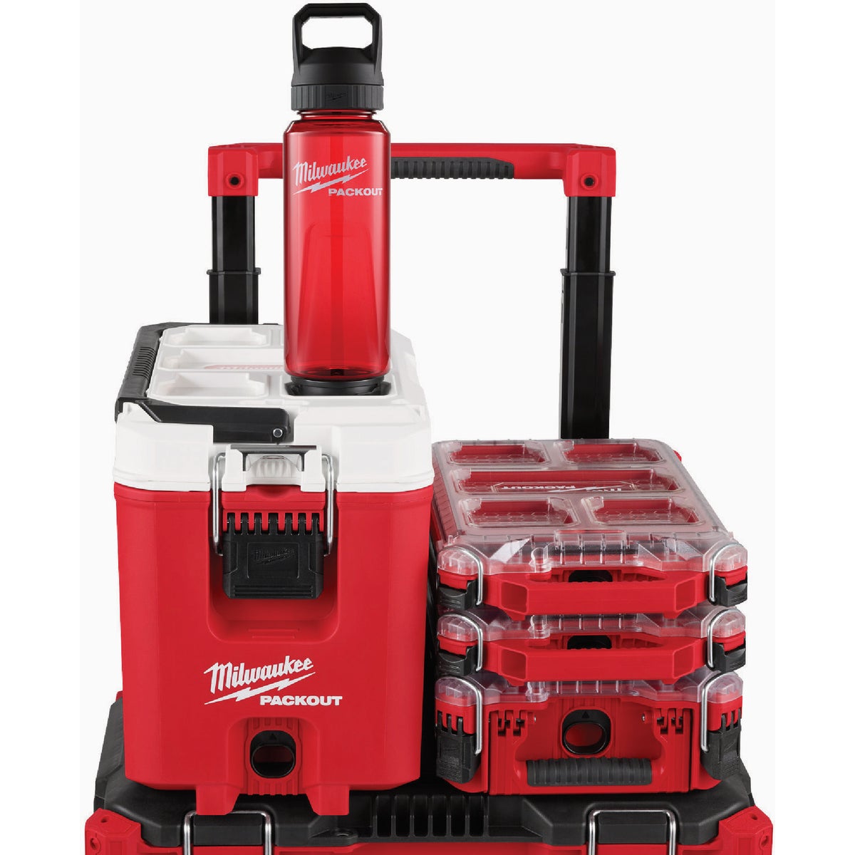 Milwaukee PACKOUT 34 Oz. Plastic Bottle with Chug Lid, Red Image 4