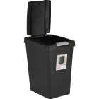 Sterilite 7.5 Gal. Black TouchTop Wastebasket Image 5