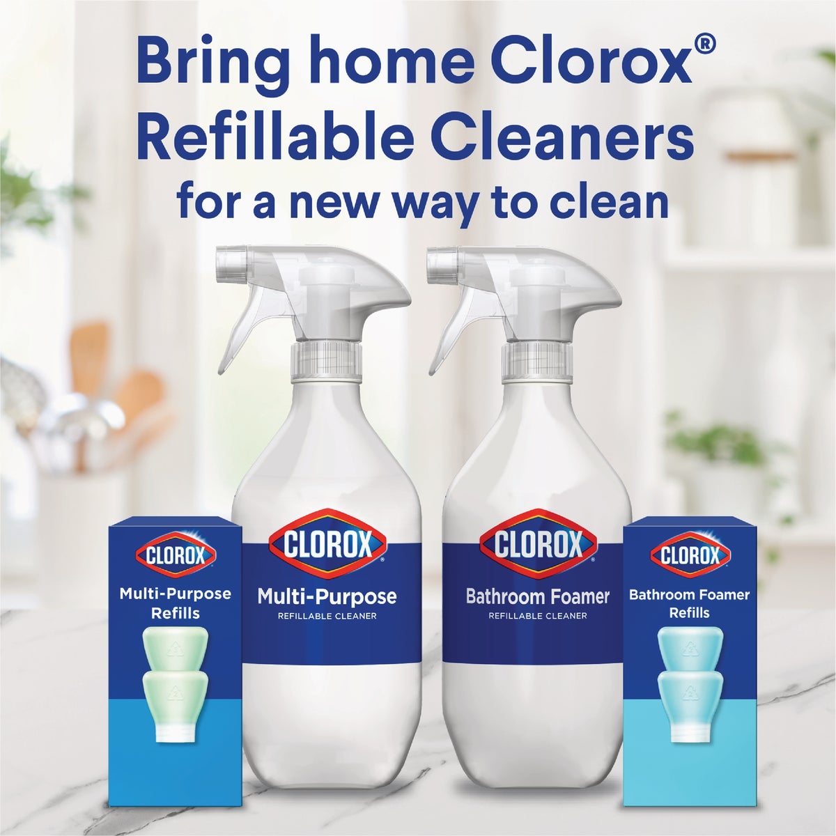 Clorox Crisp Lemon Multi-Surface All-Purpose Cleaning Spray System Starter Kit Image 2