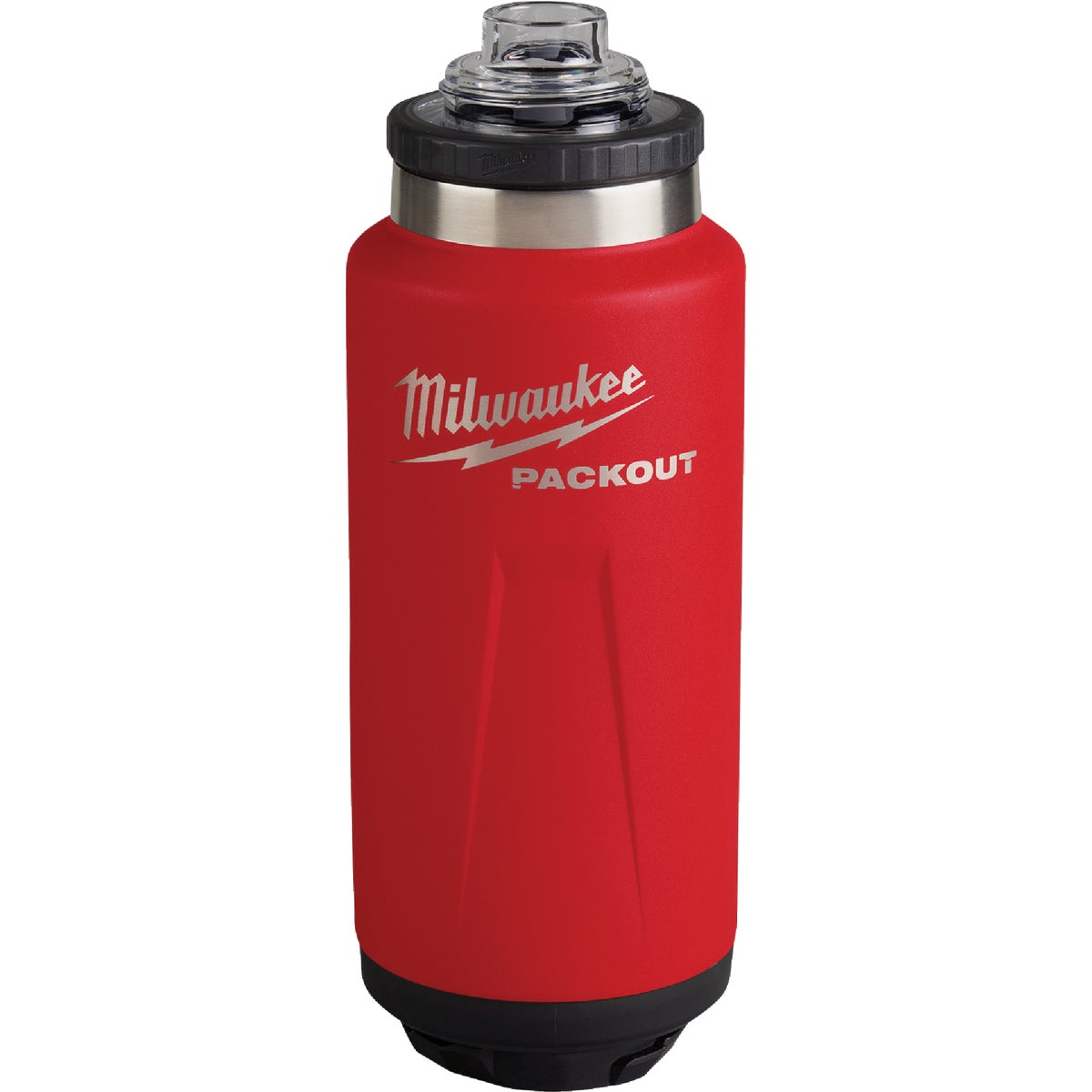 Milwaukee PACKOUT 36 Oz. Red Insulated Bottle with Chug Lid Image 2