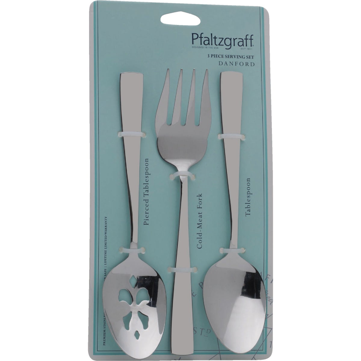 Pfaltzgraff Danford 18.0 Stainless Steel Serving Set (3-Piece) Image 2