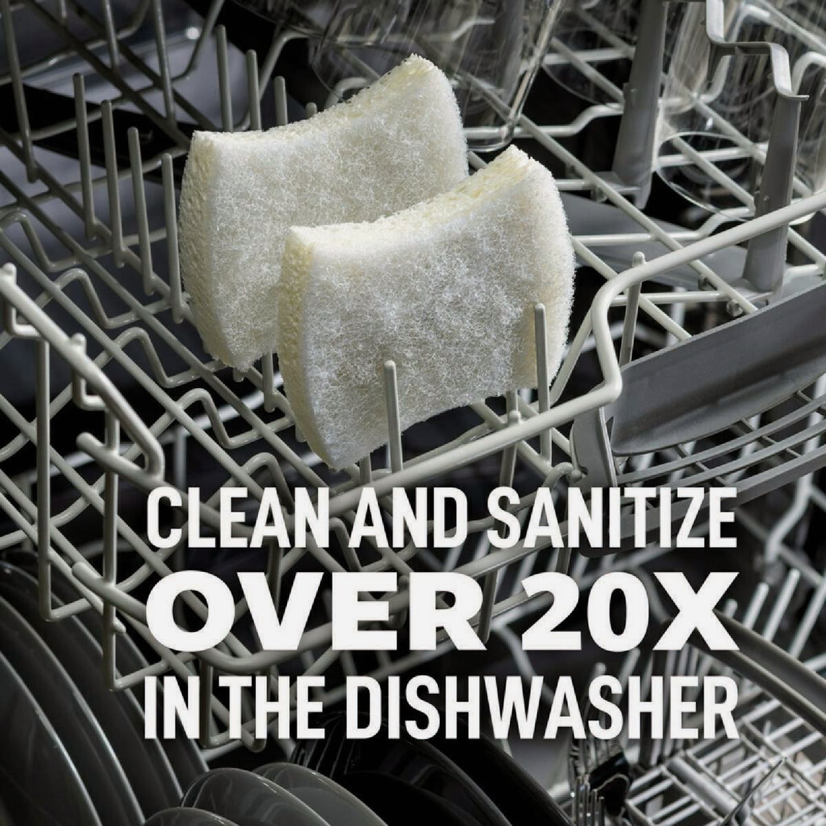 Scotch-Brite Greener Clean Non-Scratch Scrub Sponge (3-Pack) Image 3