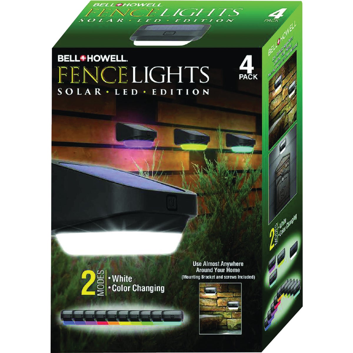 Bell+Howell Solar LED Deck/Fence Light (4-Pack)