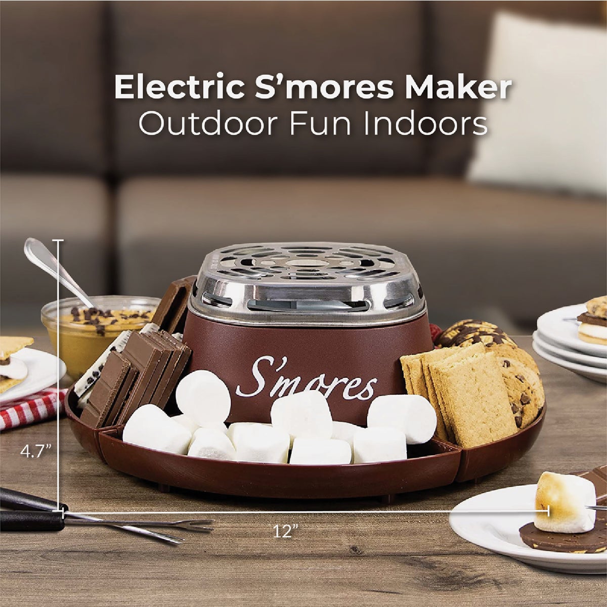 Nostalgia Indoor Electric Stainless Steel S'mores Maker Image 4
