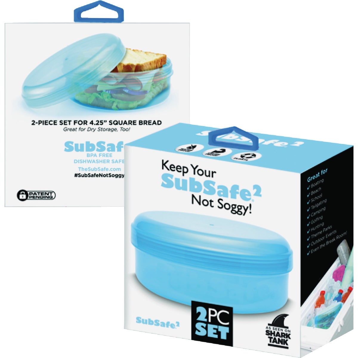 SubSafe Baby Blue Food Storage Container (2-Piece) Image 2