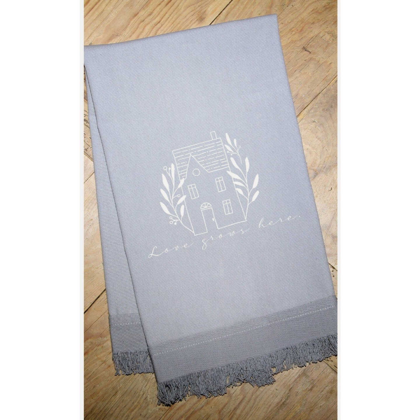 Second Nature Love Grows Here Kitchen Towel Image 1