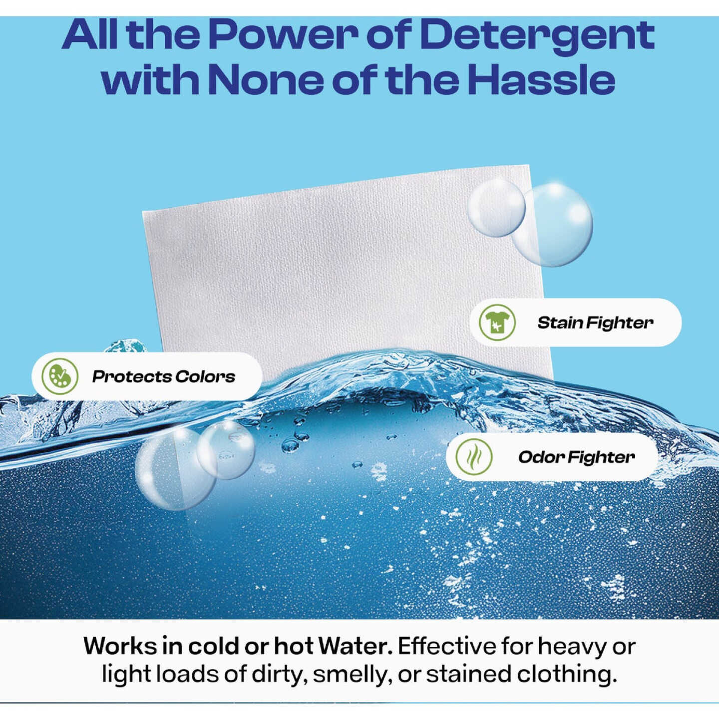 Happy Hour Laundry Detergent Sheets, Fresh Scent (60-Ct.) Image 3