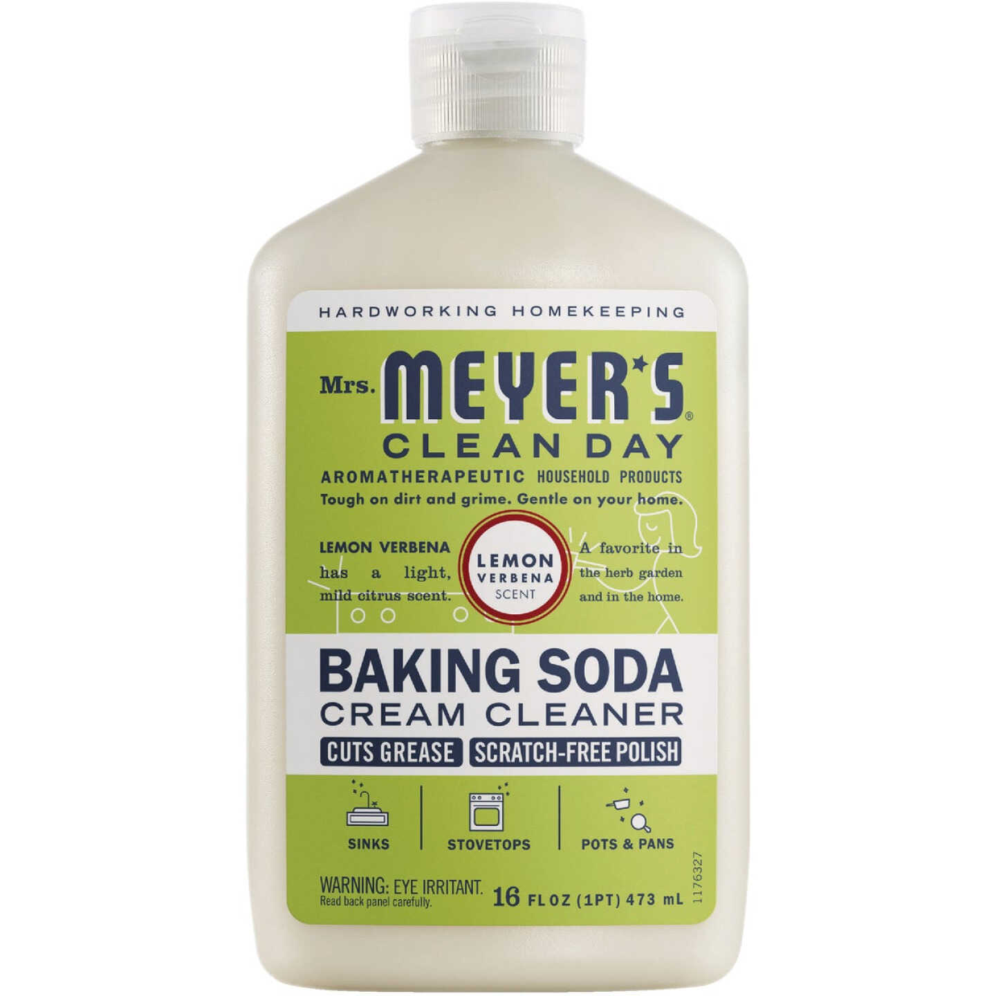 Mrs. Meyer's Clean Day 16 Oz. Lemon Verbena Scent Baking Soda Cream Cleaner Image 1