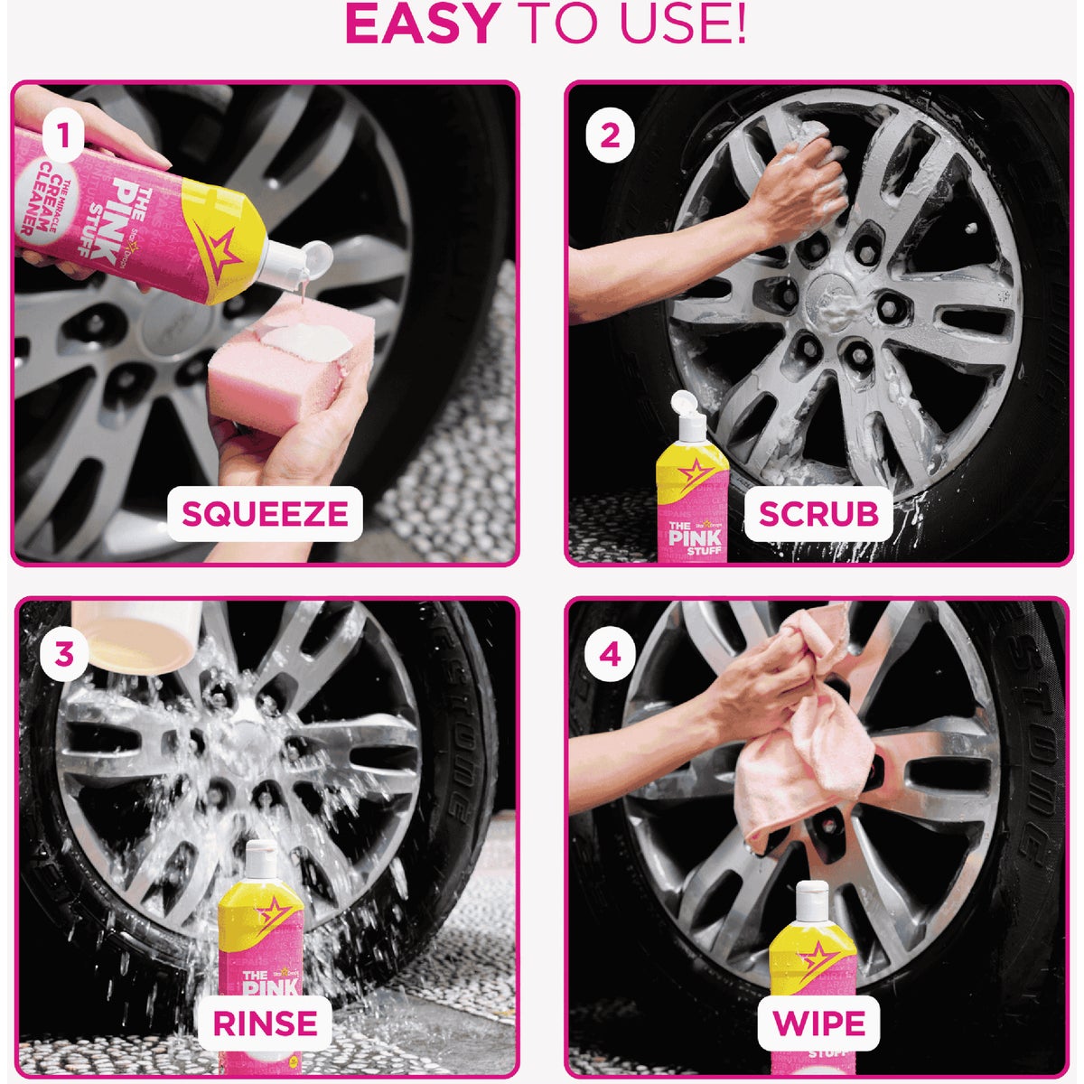 The Pink Stuff 16.9 Oz. Miracle All Purpose Cream Cleaner Image 5