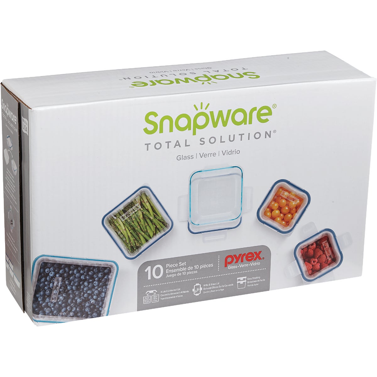 Snapware Total Solution Glass Storage Container Set (10-Piece) Image 2
