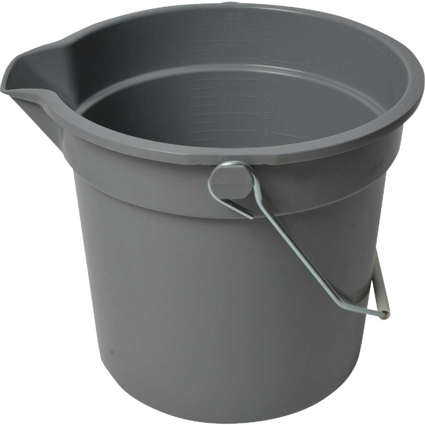 Janico 14 Qt. Gray Pail Image 1