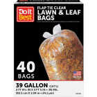 Do it Best 39 Gal. Clear Flap Tie Lawn & Leaf Bag (40-Count) Image 1