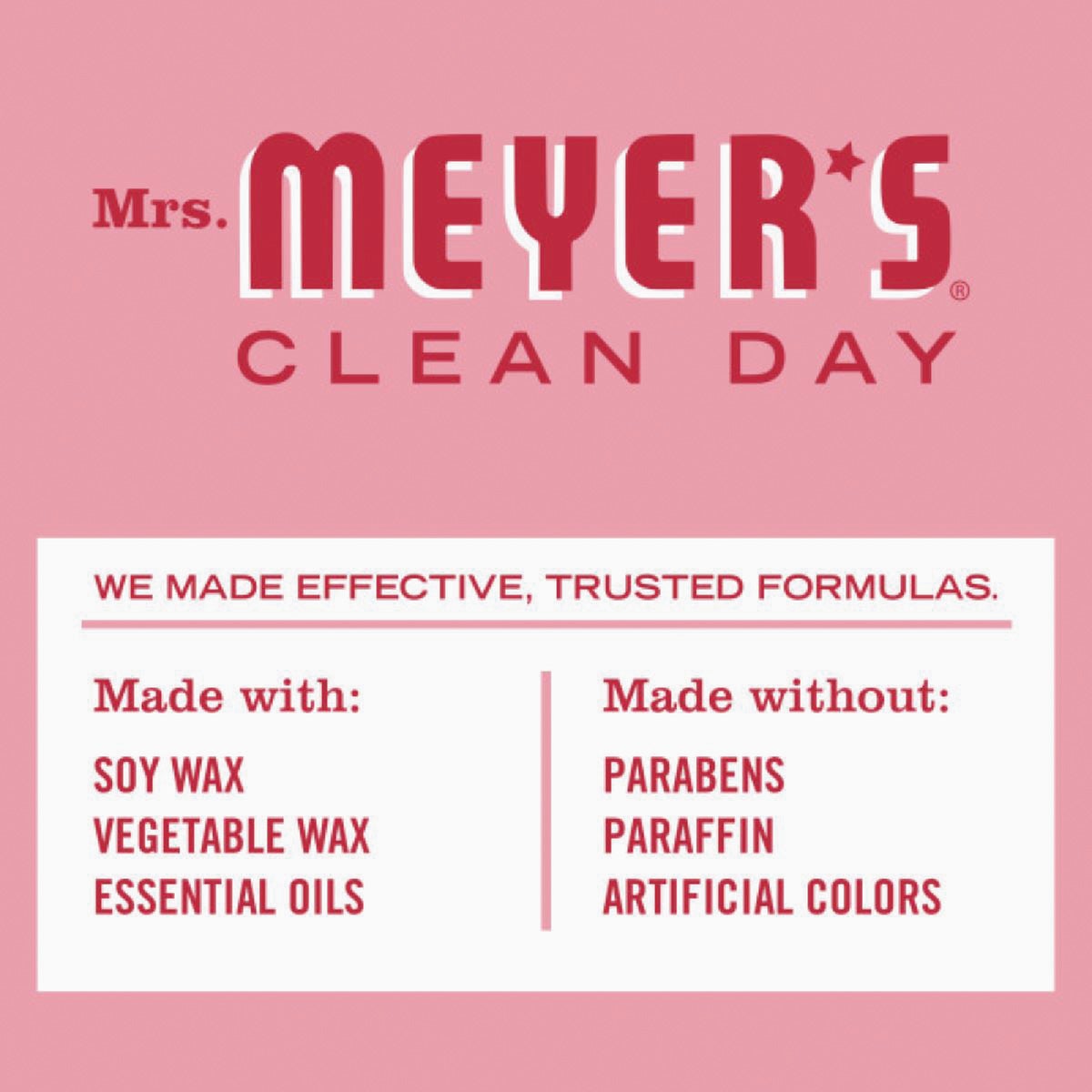 Mrs. Meyer's Clean Day 7.2 Oz. Peppermint Large Soy Candle Image 4